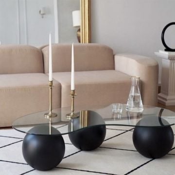 TRIO SİYAH BOYALI SEHPA